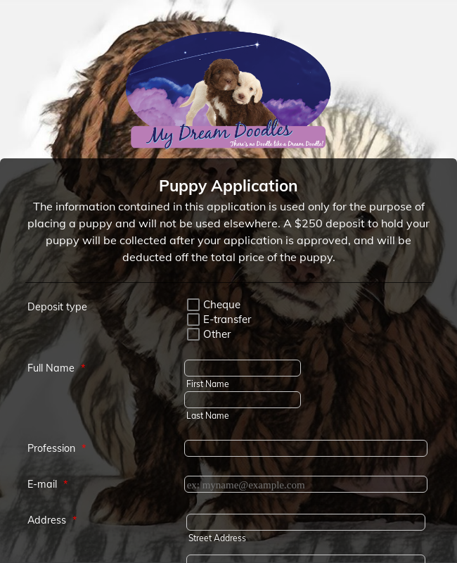 pup online application